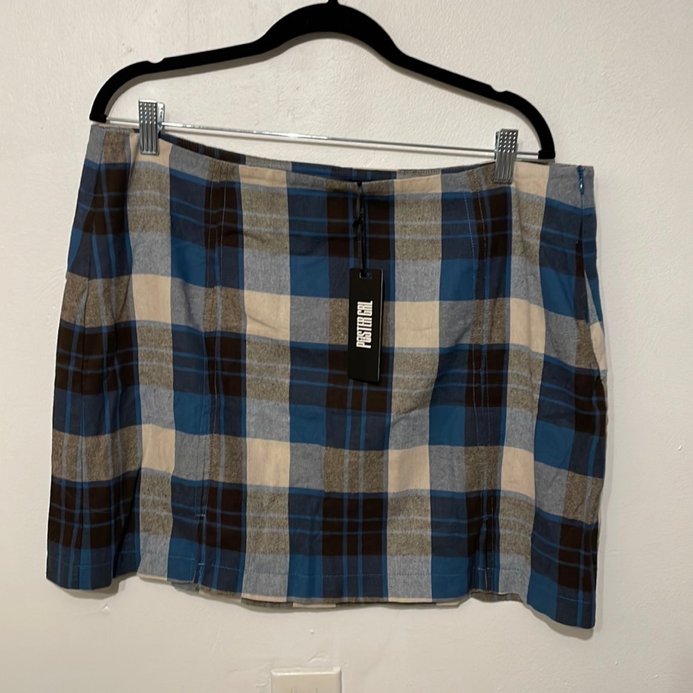 Poster Girl Eff Academia Plaid Skirt